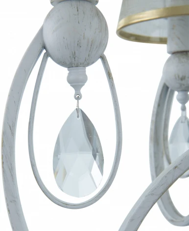 Подвесная люстра Arte Milano AM347203 347203/6 WT+G (220V, подвески, на цепи)