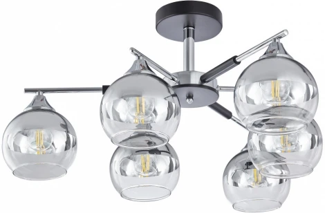 Потолочная люстра на штанге Arte Milano Napoli-9354 339354/6 CR+BK (220V)