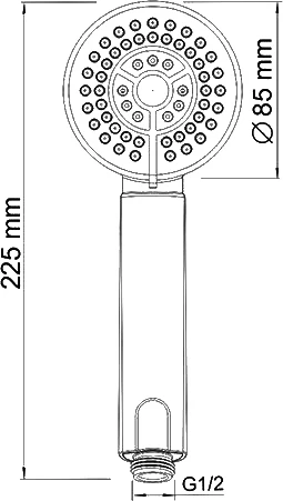 Душевая лейка Wasserkraft A035