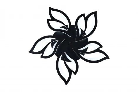Потолочная люстра Natali Kovaltseva HIGH-TECH LED LAMPS 82006 BLACK (регулировка яркости, 220V, пульт управления, цветы)