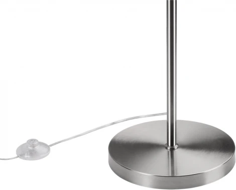 Торшер Lumion Nikki 8251/2F никель/серый, металл/текстиль Е27 2*60W 220V (выключатель, круглые)