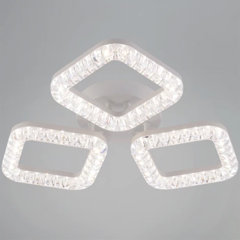 Потолочная люстра светодиодная на штанге с пультом регулировкой цветовой температуры, яркости и ночным режимом Reluce 09848-0.3-03A WH