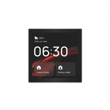 Панель управления умным домом (Wi-Fi / Zigbee / Bluetooth, Tuya / Smart Life), алюминий + закалённое стекло, цвет чёрный Denkirs Control DK7405-BK