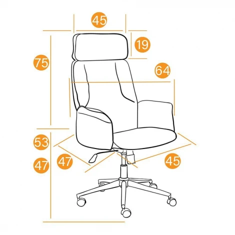 Кресло CHARM серый/серый (ткань)