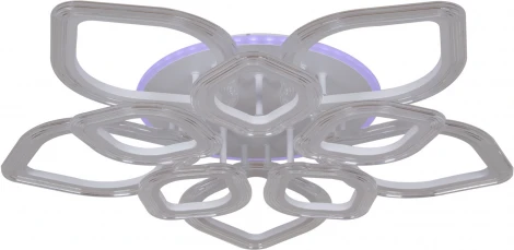 Потолочная люстра светодиодная на штанге с пультом Reluce 09827-3.3-5+5A WH (RGB) (220V)