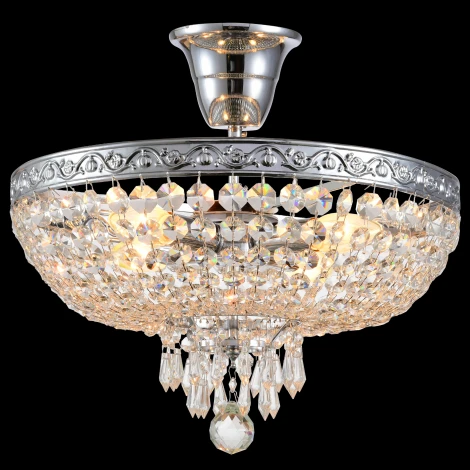 Потолочная люстра Natali Kovaltseva Rococo 81407/4C CHROME