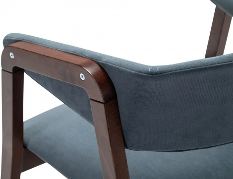 Кресло Dalia Soft Grey/Темный орех R-Home арт.4000125220h_diaggrey_nut