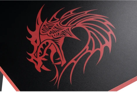 Компьютерный стол Woodville Алид черный / красный 474251