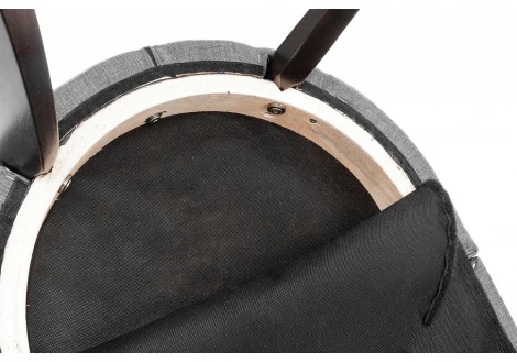 Обеденный стул Woodville Elegance dark walnut / fabric grey 11026