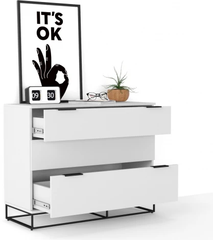 Комод большой City 100 см. Белый R-Home арт.401052105h