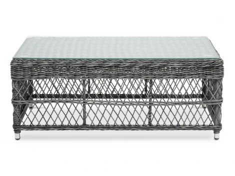 Стол журнальный из искусственного ротанга, цвет графит 4SIS Гранд Латте YH-S4840W graphite