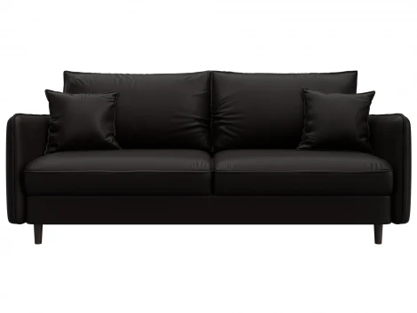 Диван прямой Лига-064 НПБ (ДСП/Дерево/Экокожа/Коричневый) Лига Диванов 129928