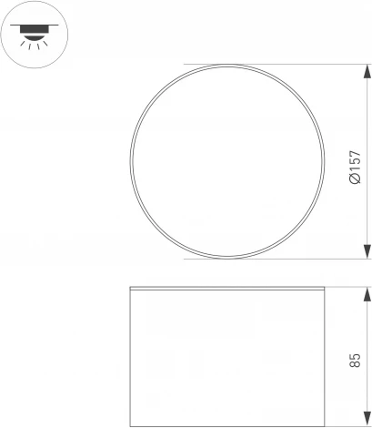 Светильник SP-CYLINDO-R160-18W Day4000 (BK, 110 deg, 230V) (Arlight, IP54 Металл) 043963