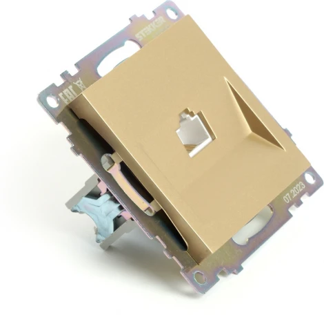 Розетка Ethernet RJ-45 (золото) Stekker Катрин 49227