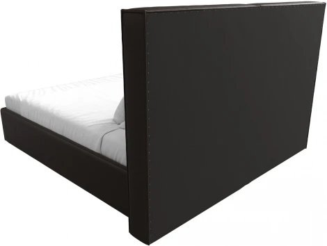 Кровать интерьерная Аура 200 (Коричневый/Экокожа) Лига Диванов арт.120574