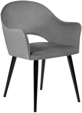 Стул Bruno серый с жаккардом Bradex Home RF 0198