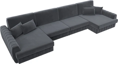 Диван П-образный Лига-057 НПБ Лонг Лига Диванов (Велюр) арт.129329