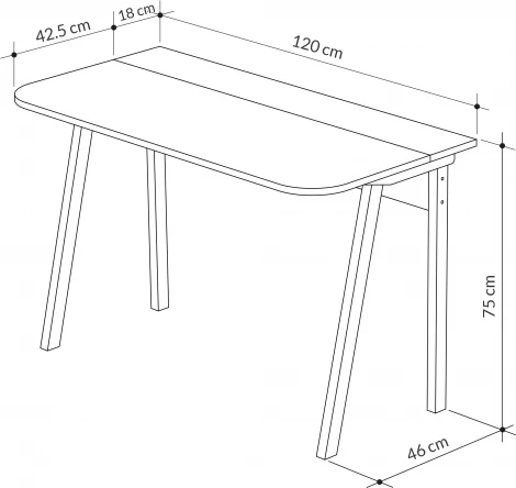 Стол письменный LUTON DESK LEVE  арт.LEV00094