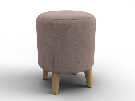 Пуф 002 (ДСП,Фанера/Дерево/Велюр/Бежевый) Лига Диванов 132353