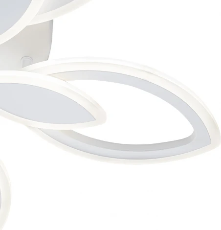 Потолочный светодиодный светильник 84Вт, 6180Лм, 3500-4000К, Ra>80, плавная регулировка мощности, изменение цветовой температуры, ночник,  металл/акрил, белый