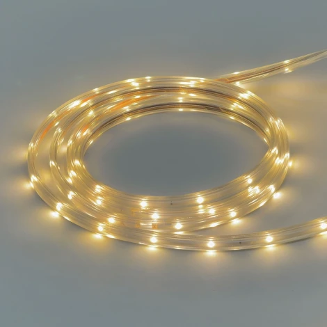 Светодиодная лента LTC Герметичная Тепло-Белая 220В, SMD2835, 24LED/м, 2700К, IP65, бухта 100м Laitcom NL-H1-2WW