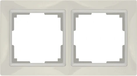 Рамка на 2 поста Snabb basic (слоновая кость) Werkel W0022003 (a051307)