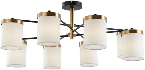 Потолочная люстра на штанге Arte Lamp Modello A4099PL-8BK (220V)