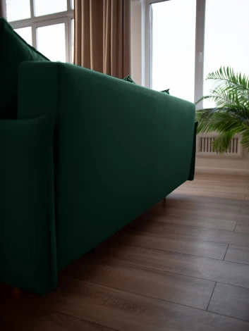 СКАНДИ Диван тканевый прямой изумрудный D1 furniture арт.AAA41309011
