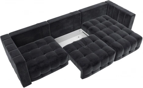 Диван угловой Лига-052 НПБ Лонг угол универсальный Лига Диванов (Велюр) арт.128822