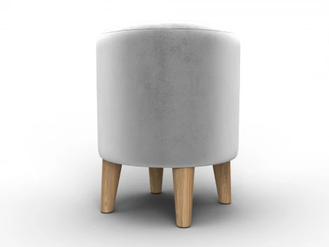 Пуф 002 (ДСП,Фанера/Дерево/Велюр/Молочный) Лига Диванов 132352