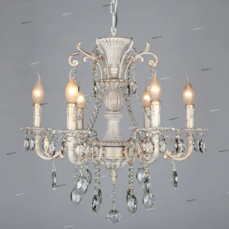 Подвесная люстра Omnilux Martina OML-79003-06 (220V, на цепи, подсвечник, свеча)