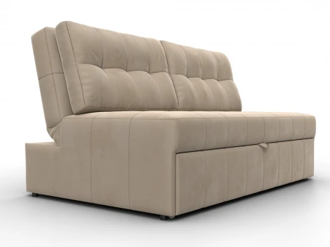 Диван прямой Лига-107 (140) (ЛДСП,Брус,Фанера,Велюр/Бежевый) Лига Диванов 134906