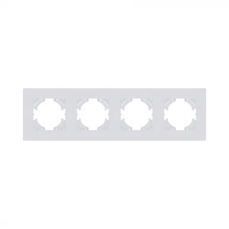 Рамка 4-постовая белый матовый Kollinger Aspekt AT4WM