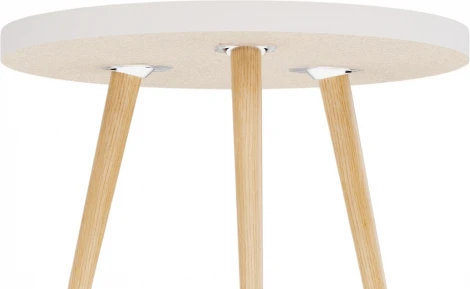 Стол журнальный Слайн Келли белый 1620181601