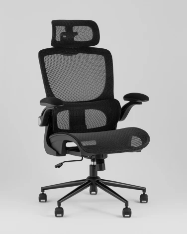 Кресло офисное TopChairs Tactus черная сетка Stool Group УТ000042052