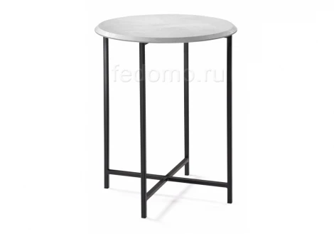 Журнальный столик Манеттия бетон белый