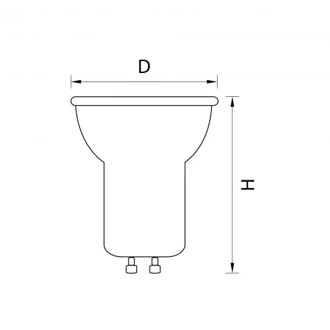 Лампочка светодиодная полусфера белая колба GU10 3 Вт 240 lm 3000K Lightstar 940952
