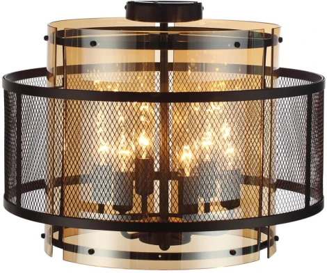 Потолочная люстра Lumion Zarina 8007/6C черный/черный, золотой металл/металл, стекло Е14 6*40W 220V (круглые)