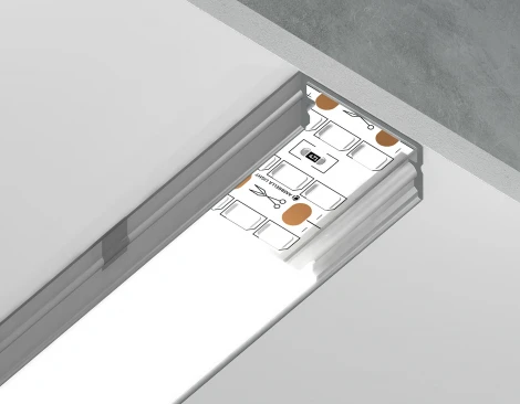 Алюминиевый профиль накладной для светодиодной ленты до 18,5мм Ambrella Illumination GP2001AL