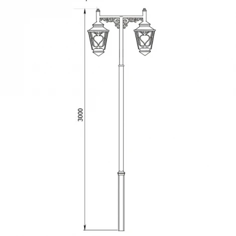 Наземный фонарь Русские фонари Milford 590-32/b-50