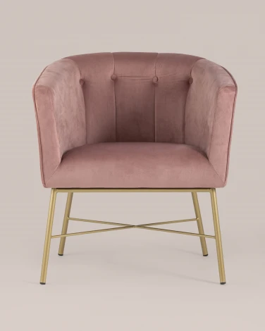 Кресло Stool Group Шале велюр розовый УТ000005602