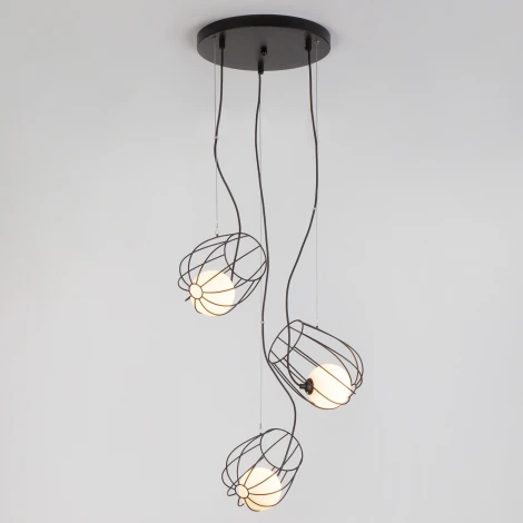 Подвесной светильник Eurosvet Basket 50138/3 черный