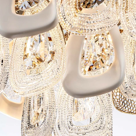 Подвесная люстра хрустальная Modelux ML.6775.800 GD