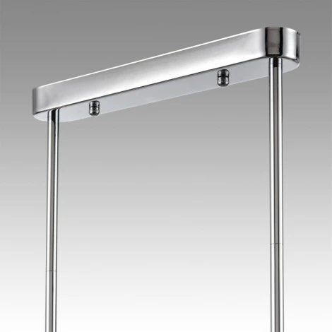 Потолочная люстра на штанге Lumion Tauna 8114/10 хром/дымчатый, металл/стекло G9 5*30W + E14 5*40W 220V