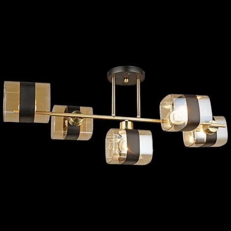 Потолочная люстра на штанге Reluce 04223-0.3-05 AB+BK (220V)