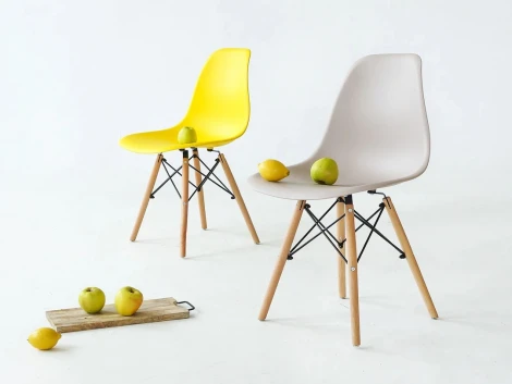 Обеденный стул Frank-Spacer ОГОГО Обстановочка! (Пластик,Массив дерева/Розовый) арт.920368