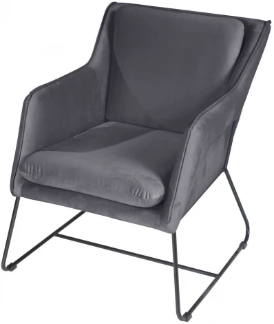 Кресло Top Concept Alex, бархат серый 27