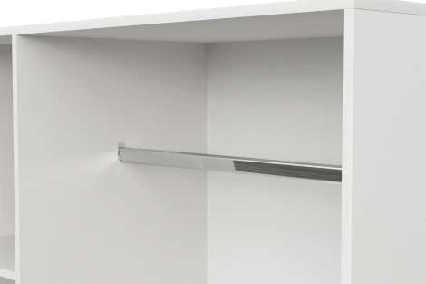 Шкаф трехстворчатый Арника Бали, Белый шагрень