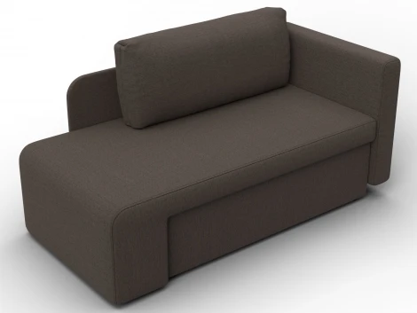 Кушетка Лига-097 (ДВП,ДСП,ЛДСП,Брус/Пластик/Рогожка/Коричневый) Лига Диванов 132571