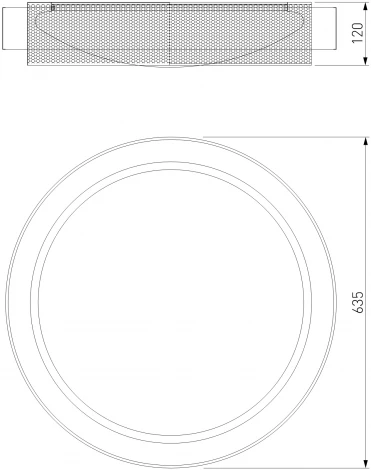 Умный потолочный светильник Eurosvet Imperio 90287/1 белый/серебро Smart